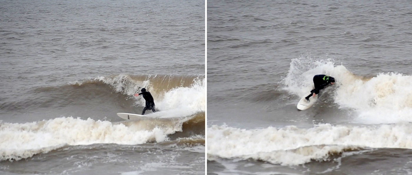 Surfing Trusville at Mablethorpe