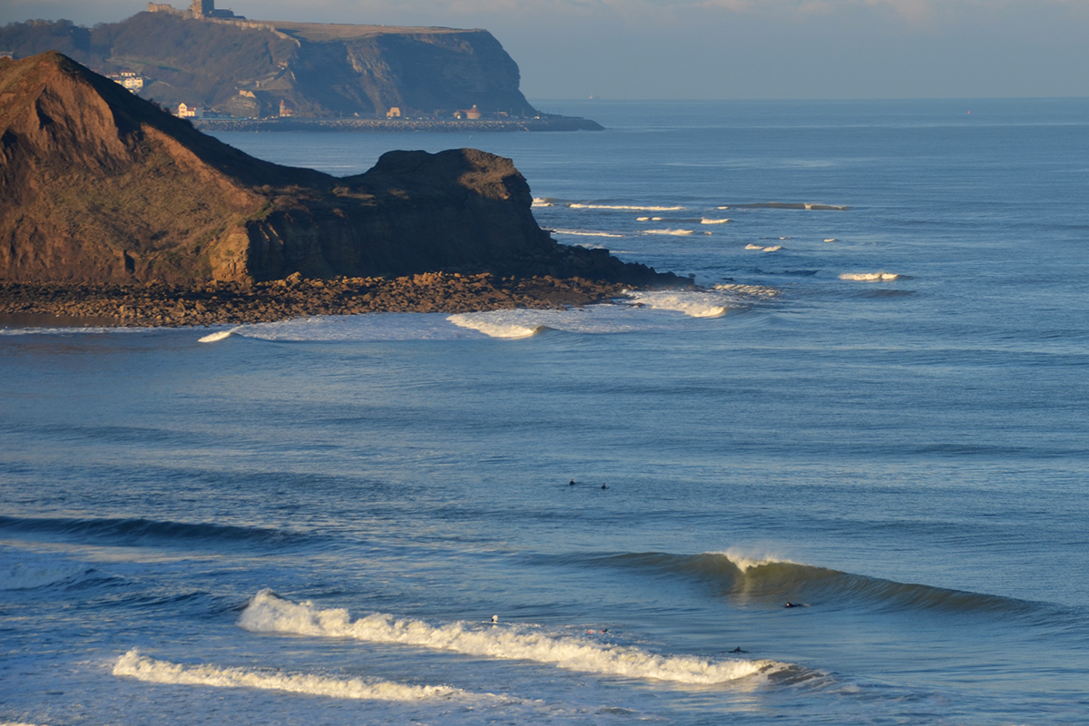 Perfect Yorkshire beach break a-frame